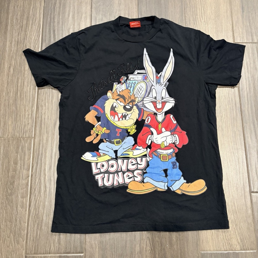 Shoe Palace x Looney Tunes Large T-Shirt Bugs Bunny/Taz Black